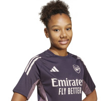 adidas Arsenal Training Shirt 2024-2025 Kids Dark Purple Beige Purple