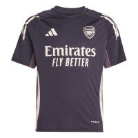 adidas Arsenal Training Shirt 2024-2025 Kids Dark Purple Beige Purple