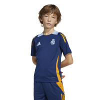 adidas Real Madrid Training Shirt 2024-2025 Kids Dark Blue Orange Light Blue