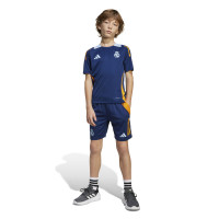 adidas Real Madrid Training Shirt 2024-2025 Kids Dark Blue Orange Light Blue