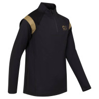 Cruyff Farrel Trainingspak 1/4-Zip Kids Zwart Goud
