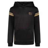 Cruyff Fuerza Hoodie Tracksuit Black Gold