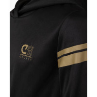 Cruyff Fuerza Hoodie Tracksuit Black Gold