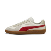 PUMA Army Trainer Sneakers Wit Beige Rood Bruin