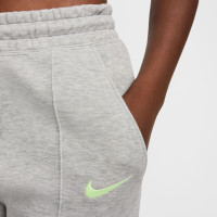 Nike FC Barcelona Tech Fleece Sweat Pants 2024-2025 Women's Grey Light Green