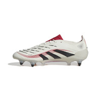 adidas Predator Elite IJzeren-Nop Voetbalschoenen (SG) Wit Zwart Rood