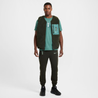Nike Tottenham Hotspur Tech Fleece Sweat Pants 2024-2025 Dark Grey Green Light Blue