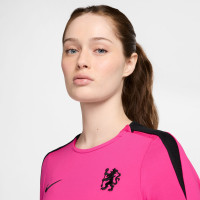 Nike Chelsea Strike Long Sleeve Training Shirt 2024-2025 Women's Pink Black