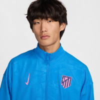 Nike Atletico Madrid Anthem Training Jacket 2024-2025 Blue Pink