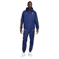 Nike Tottenham Hotspur Woven Tracksuit Hooded 2024-2025 Dark Blue Yellow White