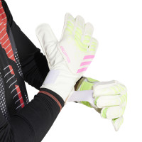 adidas Predator Training Goalkeeper Gloves White Neon Yellow Pink