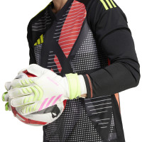 adidas Predator Training Goalkeeper Gloves White Neon Yellow Pink