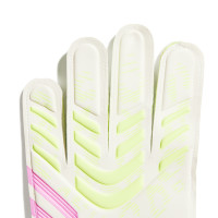 adidas Predator Training Goalkeeper Gloves White Neon Yellow Pink