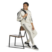 adidas City Escape Fleece Hoodie Beige Donkergrijs