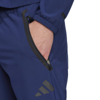 adidas Tiro 25 Vis Tech Competition Hooded Tracksuit Full-Zip Dark Blue Black