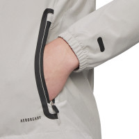 adidas Tiro 25 Vis Tech Competition Hooded Trainingsjack Grijs Zwart