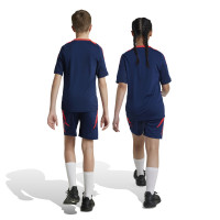 adidas Manchester United Training Short 2024-2025 Kids Dark Blue Red Silver