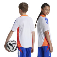 adidas Tiro 24 Kids Football Shirt White Blue Red Orange