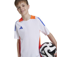 adidas Tiro 24 Kids Football Shirt White Blue Red Orange