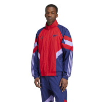 adidas Arsenal Originals Trainingspak Full-Zip 2024-2025 Donkerblauw Rood Paars