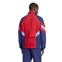 adidas Arsenal Originals Trainingspak Full-Zip 2024-2025 Donkerblauw Rood Paars
