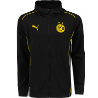 PUMA Borussia Dortmund Casuals Full-Zip Tracksuit 2024-2025 Black Yellow