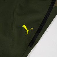 PUMA Borussia Dortmund Pumatech Woven Broekje 2024-2025 Donkergroen Olijfgroen Geel
