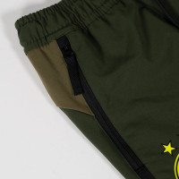 PUMA Borussia Dortmund Pumatech Woven Broekje 2024-2025 Donkergroen Olijfgroen Geel