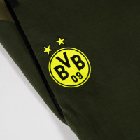 PUMA Borussia Dortmund Pumatech Full-Zip Tracksuit 2024-2025 Dark Green Olive Green Yellow