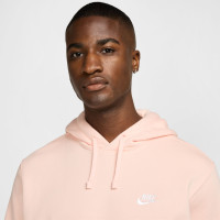 Nike Sportswear Club Fleece Hoodie Trainingspak Lichtroze Wit