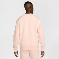 Nike Sportswear Club Fleece Crew Trainingspak Lichtroze Wit