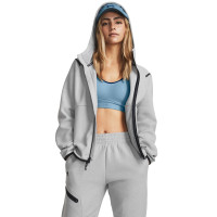 Under Armour Unstoppable Fleece Jogging Suit Full-Zip Hooded Women's Grey Black