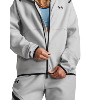 Under Armour Unstoppable Fleece Jogging Suit Full-Zip Hooded Women's Grey Black