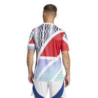 adidas Arsenal Pre-Match Training Shirt 2024-2025 Red White Blue Black