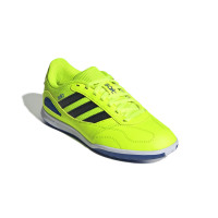 adidas Super Sala III Zaalvoetbalschoenen (IN) Kids Neongeel Blauw Zwart