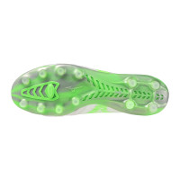 Mizuno Morelia Neo IV Beta Elite Grass Football Boots (FG) Silver Bright Green