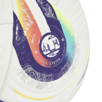 adidas Women's EURO25 Pro Football Size 5 White Purple Yellow