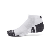 Under Armour Performance Tech Short Sports Socks 3-Pack White Grey