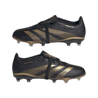 adidas Predator Bellingham League FT Gras Football Shoes (FG) Kids Black Gold