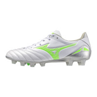 Mizuno Morelia Neo IV Pro Gras Football Shoes (FG) Silver Bright Green