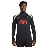 Nike Liverpool Strike Tracksuit 1/4-Zip 2024-2025 Black Red Off White