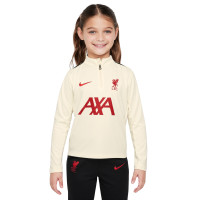Nike Liverpool Academy Pro Training sweater 1/4-Zip 2024-2025 Preschoolers Off White Red