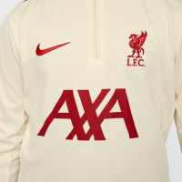 Nike Liverpool Academy Pro Training sweater 1/4-Zip 2024-2025 Preschoolers Off White Red