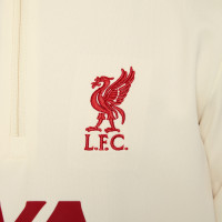Nike Liverpool Academy Pro Training sweater 1/4-Zip 2024-2025 Preschoolers Off White Red
