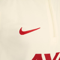 Nike Liverpool Academy Pro Training sweater 1/4-Zip 2024-2025 Preschoolers Off White Red