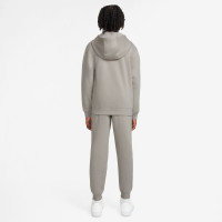 Nike Sportswear Club Fleece Tracksuit Full-Zip Hooded Kids Grey White