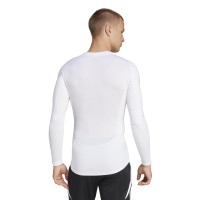adidas Techfit Long Sleeve Base Layer White