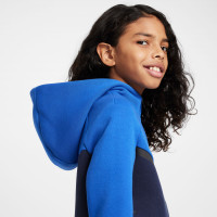 Nike Tech Fleece Sportswear Vest Kids Blauw Donkerblauw Zwart