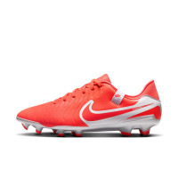 Nike Tiempo Legend 10 Academy Grass/Artificial Grass Football Shoes (MG) Bright Red White