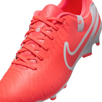 Nike Tiempo Legend 10 Academy Grass/Artificial Grass Football Shoes (MG) Bright Red White